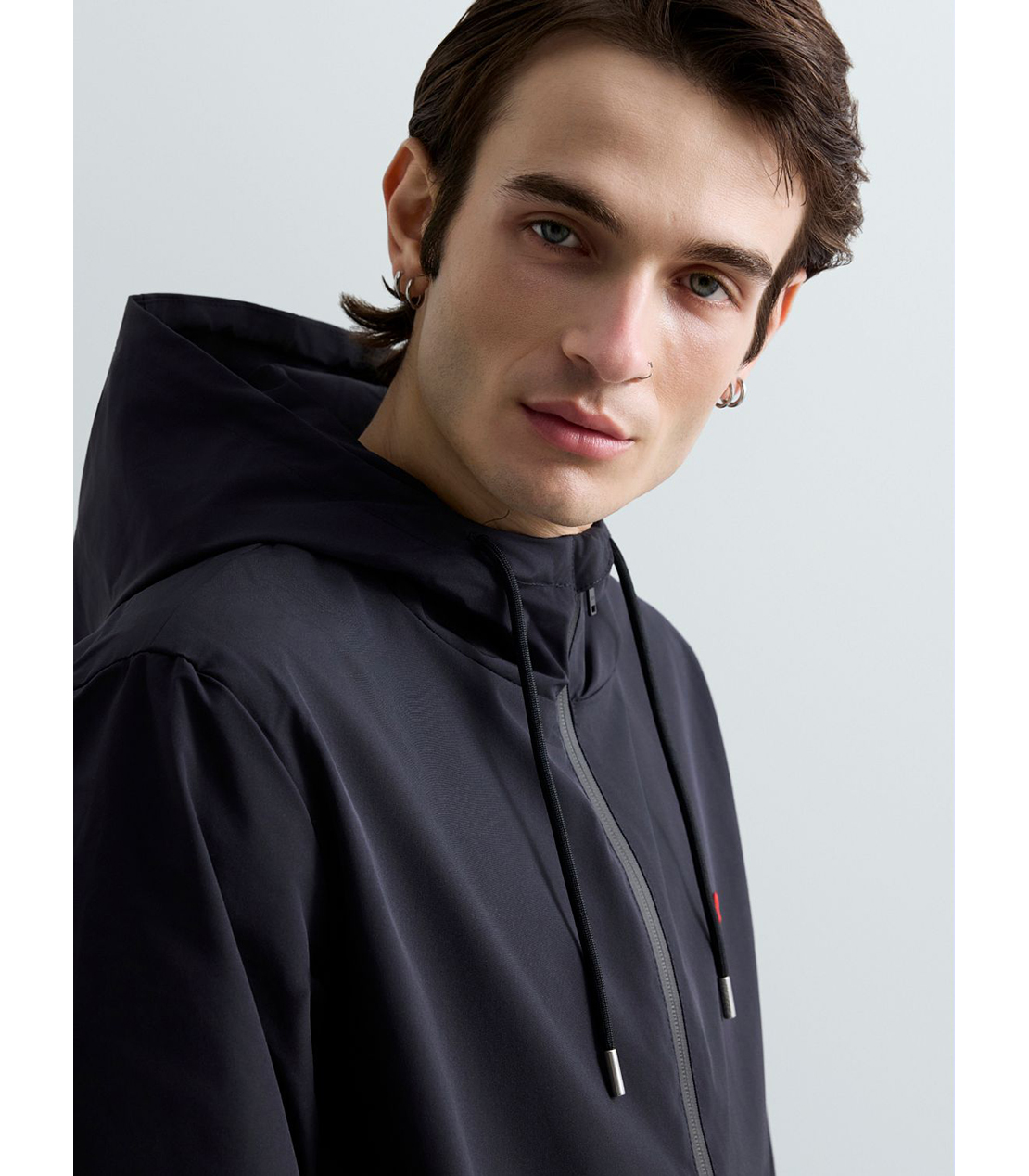 マイクロポリ フーディー 詳細画像 ダークネイビー 5